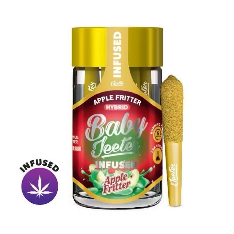 Baby Jeeter – Apple Fritter Infused Pre-Rolls | Hybrid | 5-Pack