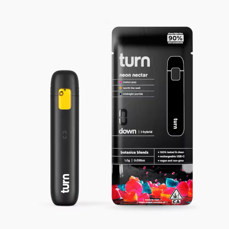 Turn – Neon Nectar | 1.0g AIO Vape | Down (Indica)