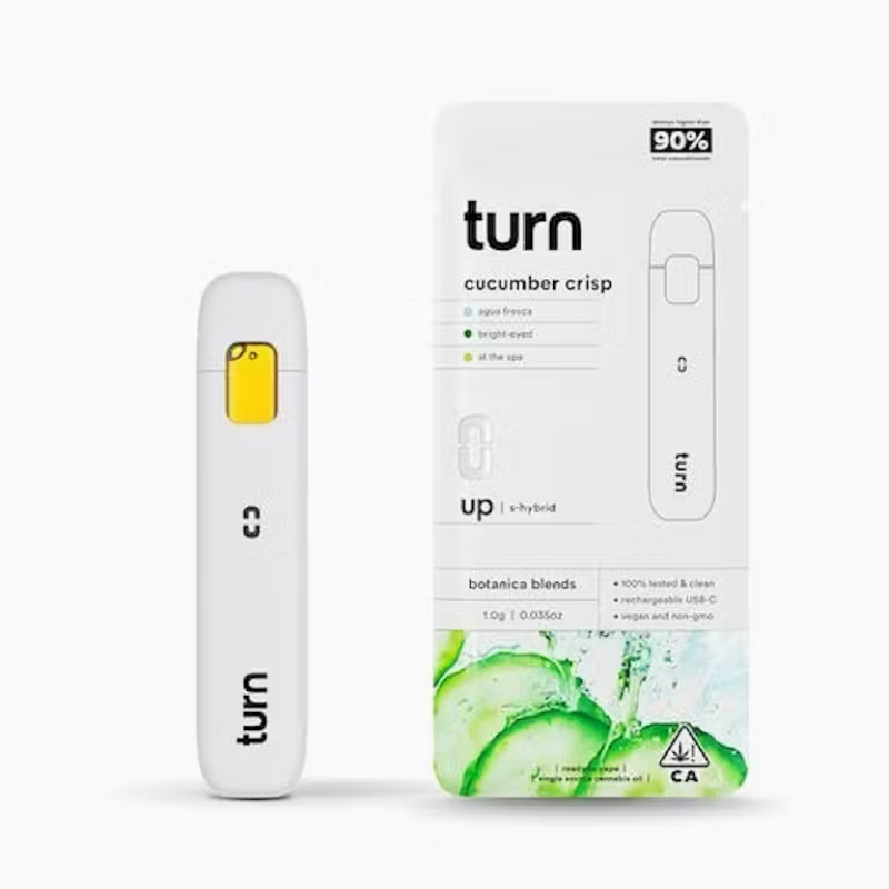 Turn – Cucumber Crisp | 1.0g AIO Vape | Up (Sativa-Hybrid)