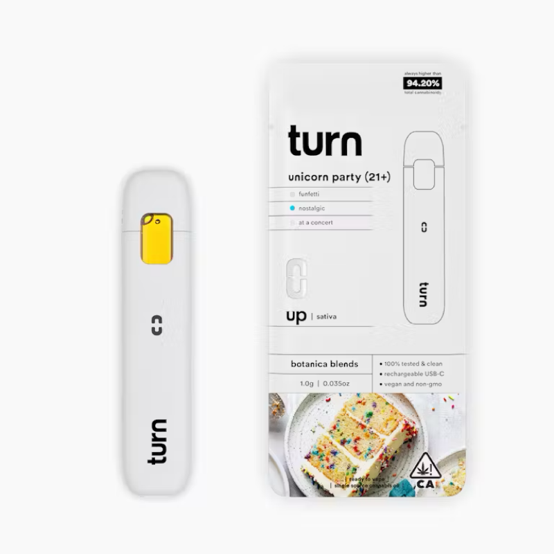 Turn – Unicorn Party | 1.0g AIO Vape | Up (Sativa-Hybrid)
