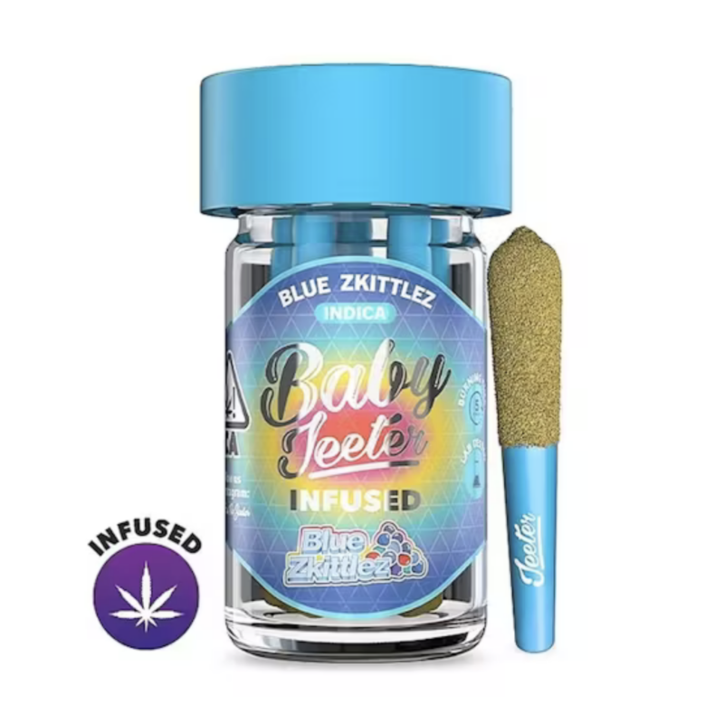 Baby Jeeter – Blue Zkittlez Infused Pre-Rolls | Indica | 5-Pack