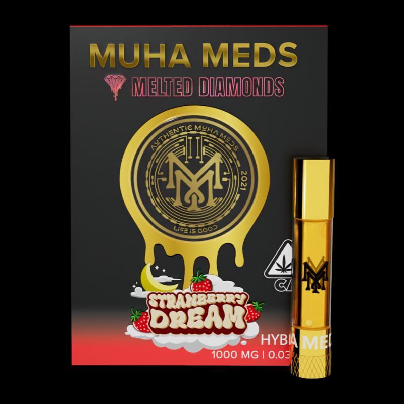 Muha Meds – Strawberry Dream Hybrid 1G Cartridge